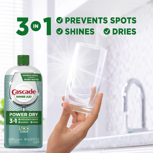 Cascade Rinse Aid Platinum Power Dry Dishwasher, 30.5 Oz as low as 6.