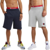 Champion Men's Powerblend Fleece Shorts $10 (Reg. $40) - Navy C Logo or...