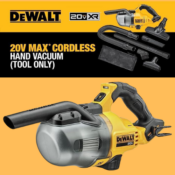 DEWALT 20V Cordless Handheld HEPA Vacuum $99 Shipped Free (Reg. $179)