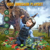 Dinosaur Truck and Play Mat Set $13.99 After Code (Reg. $28)