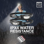 Prime Member Exclusive: Energizer 2-Pack Water Resistant LED Headlamp $10.40...