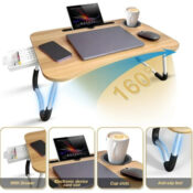 Foldable Lap Desk, 23.6-Inch $18.99 (Reg. $60) - Available in Walnut or...