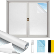 Frosted Window Privacy Film with Tools, 17.5in x 6.5ft $5.49 when you buy...