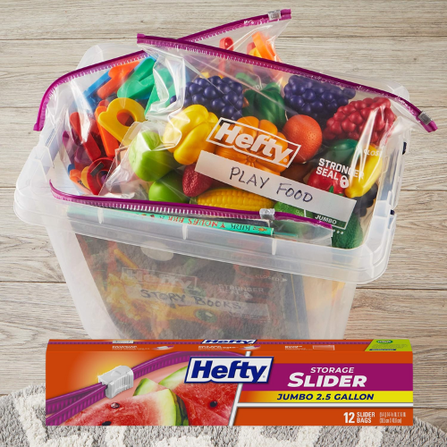 Hefty 12-Count Slider Jumbo Food Storage Bags as low as $2.22 After Coupon  (Reg. $6) + Free Shipping - 19¢/2.5 Gallon Bag - Fabulessly Frugal