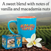 Kauai Coffee 72-Count Medium Roast Vanilla Macadamia Nut K-cup Pods as...
