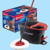 O-Cedar EasyWring Microfiber Spin Mop & Bucket Floor Cleaning System...