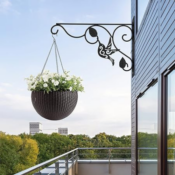 Enhance your outdoor oasis with Outdoor Hanging Plant 12-inch Brackets...