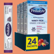 Pedialyte Electrolyte Powder Single Packets, Variety Pack, 24-Count as...