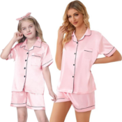 Satin Pajamas 2-Piece Set for Women or Girls  from $15.29 (Reg. $22.49)...