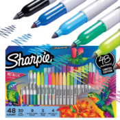 Sharpie 48-Count Fine Tip Permanent Markers $20 (Reg. $40) - 42¢/Marker