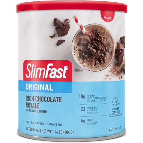 SlimFast Meal Replacement Powder, 34 Servings (Original Rich Chocolate  Royale) as low as $7.21/Can when you buy 2 After Coupon (Reg. $16.48) -  2¢/Serving + Free Shipping - Fabulessly Frugal