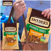 Snyder's of Hanover Sourdough Nibblers Pretzels, 16 Oz $3.50 (Reg. $7)