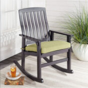 Better Homes & Gardens Delahey Outdoor Wood Rocking Chair $48 Shipped...