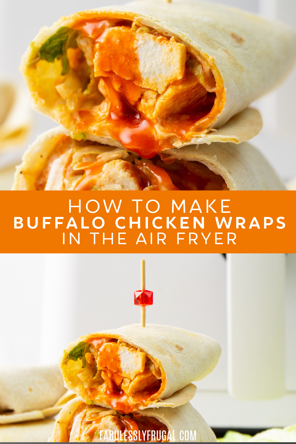 how to make buffalo chicken wraps in the air fryer