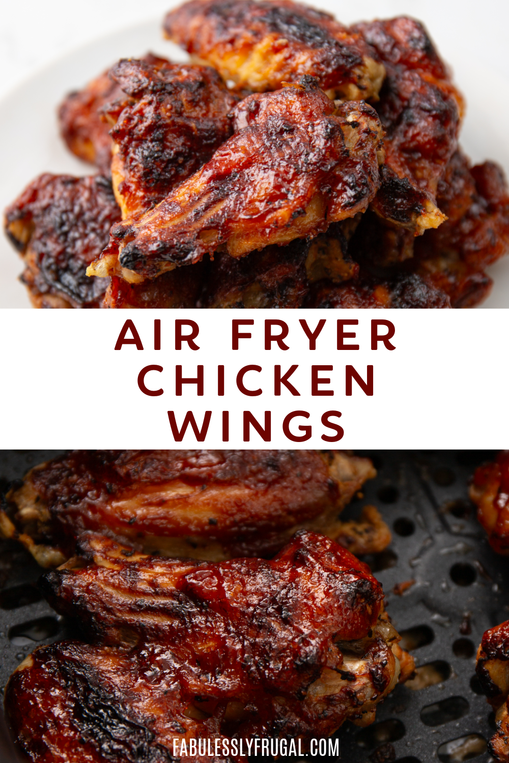 Quick & Easy Air Fryer Chicken Wings Recipe - Fabulessly Frugal