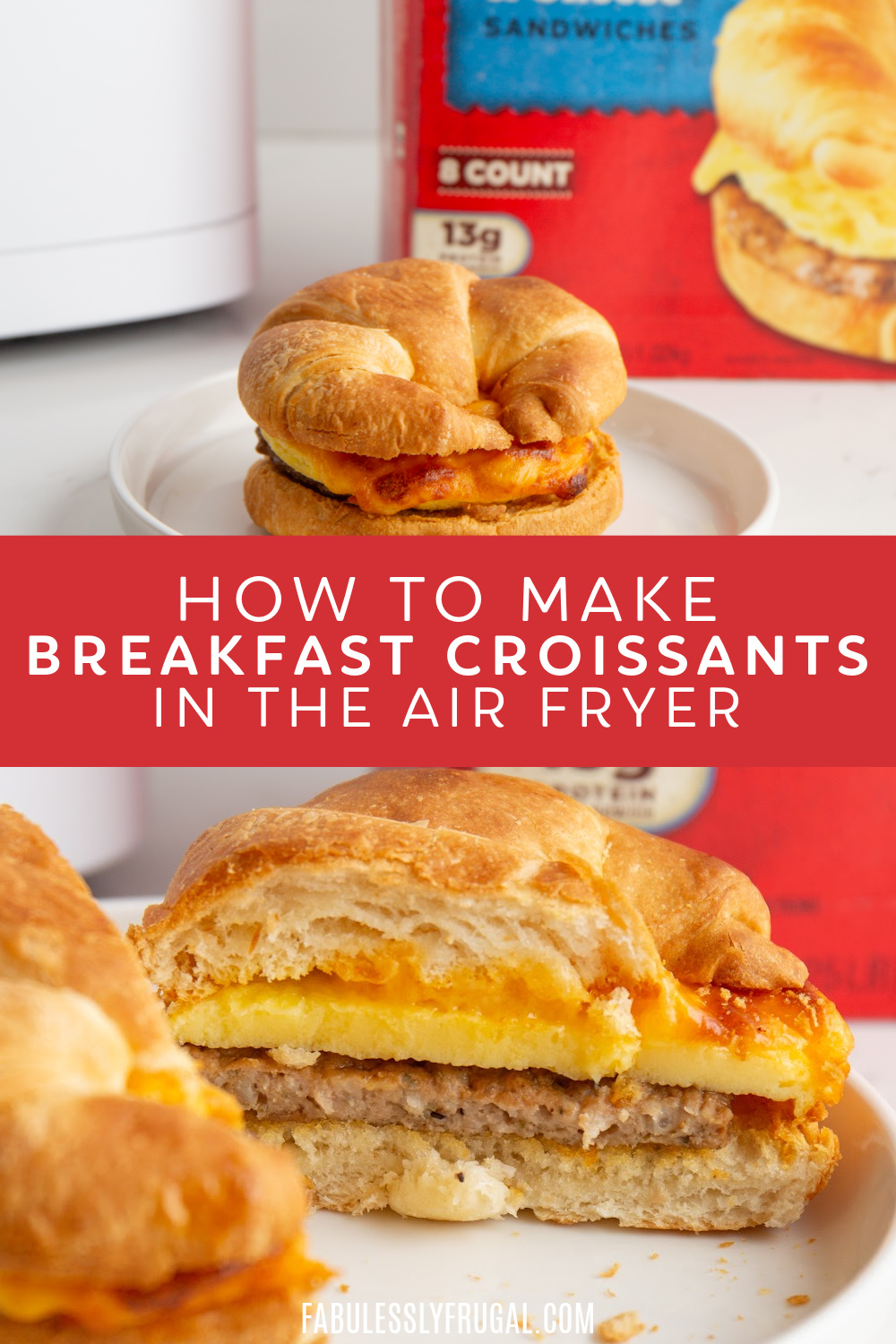 how to make breakfast croissants in the air fryer