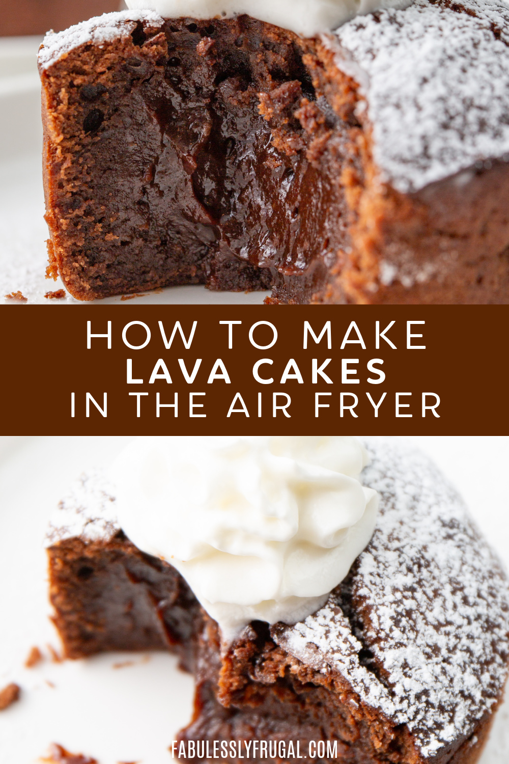 how to make lava cakes in the air fryer