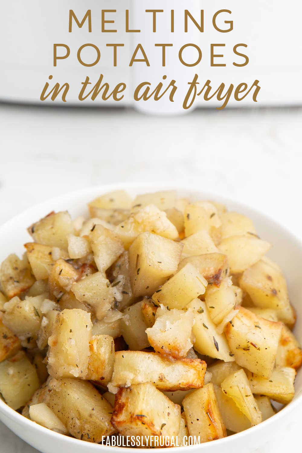 melting potatoes in the air fryer