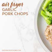 air fryer garlic pork chops