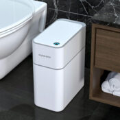 Automatic Absorption Touchless Bathroom Trash Can, 3.5 Gallon $30 After...
