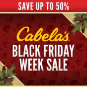 Up to 50% off Black Friday week at Cabela's!