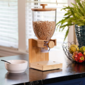 Bamboo Cereal/Coffee Bean Dispenser, 17.5 Oz $24.99 (Reg. $55)