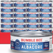 Amazon Cyber Monday! Bumble Bee Solid White Albacore Tuna in Water, 24-Pack...