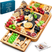 Create a stunning display of your favorite cheeses, appetizers, and snacks...