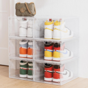 Ensure your footwear stays neat and accessible with this Durable Shoe Box...