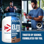 Dymatize Elite Whey Protein Chocolate Powder, 5-Lb as low as $35.96 After...