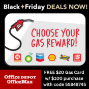 Office Depot Office Max has Black Friday deals NOW + Snag a FREE $20 Gas...