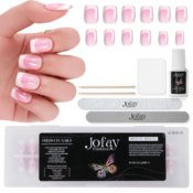 Upgrade your manicure routine with these French Tip Press On Nails, 240-Piece...