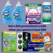 Get a $15 Amazon Promotional Credit When You Spend at least $50 Select...