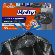 Hefty 13 Gallon Ultra Strong 40 Count Tall Kitchen Trash Bags as low as...