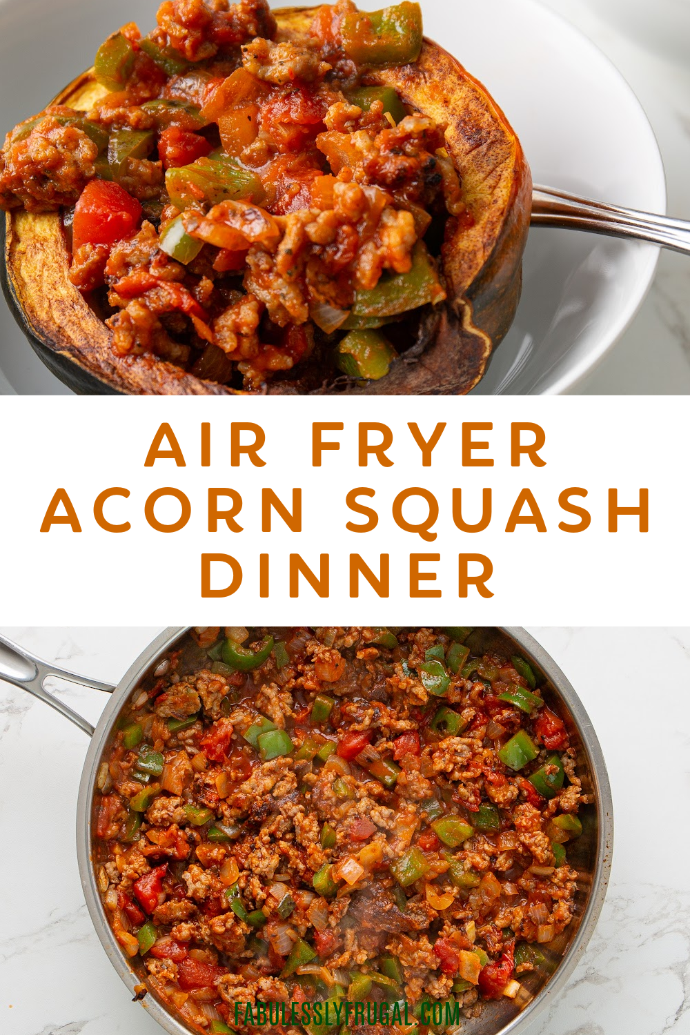 air fryer acorn squash dinner
