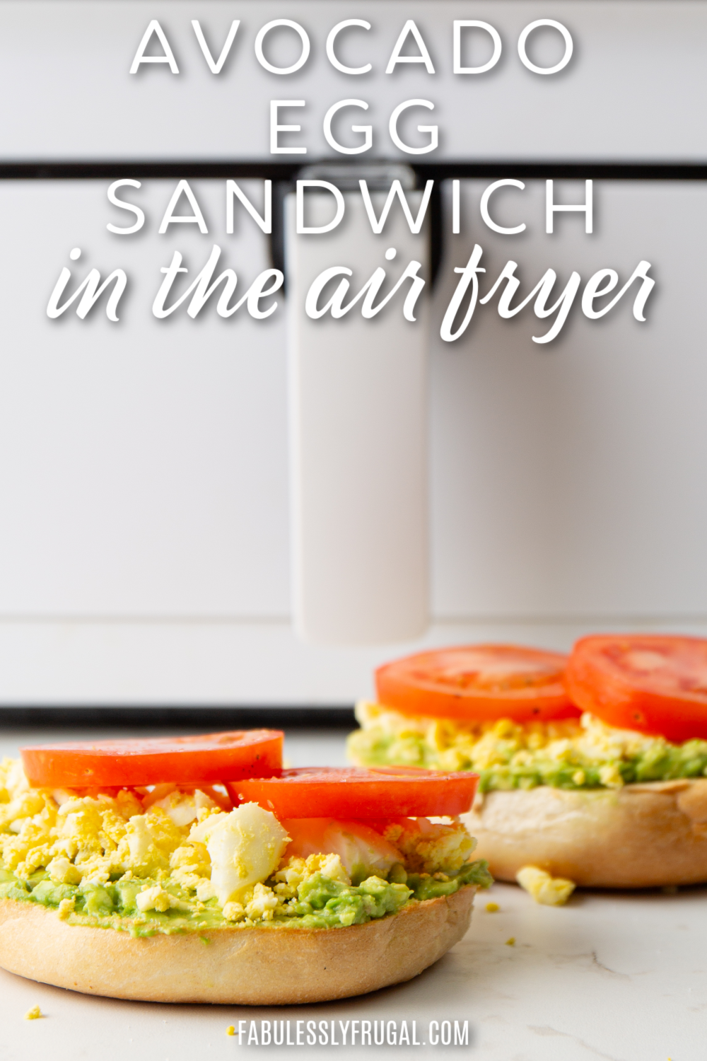 air fryer avocado egg sandwich