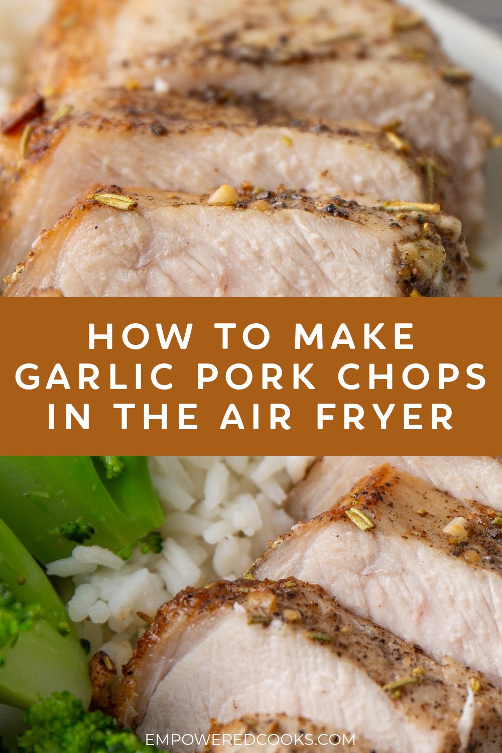 how to make garlic pork chops in the air fryer