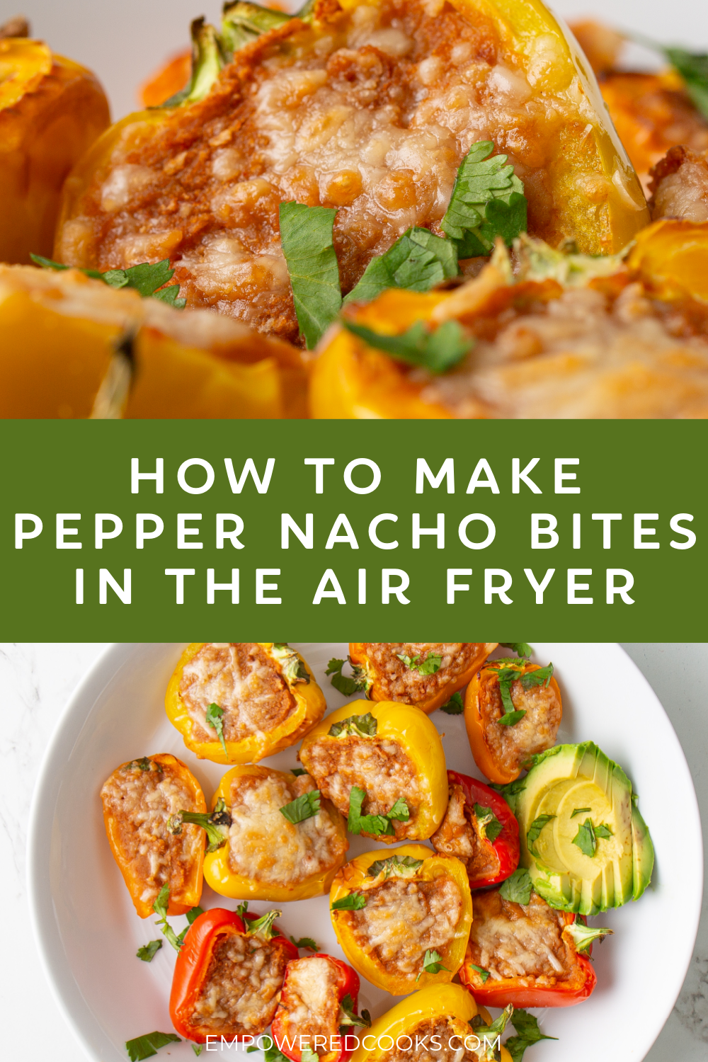 how to make apepper nacho bites in the air fryer