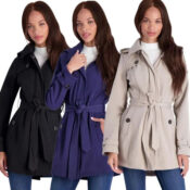 Jessica Simpson Fleece Lined Soft Shell Trench $29.99 Shipped (Reg. $180)...
