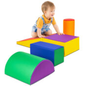 Kids Climb & Crawl Soft Foam Shapes Structure 5-Piece Playsets $99.99...