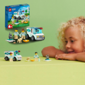 LEGO City 58-Piece Vet Van Rescue Toy Animal Ambulance Set $7.99 (Reg....
