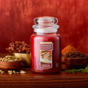 Get your home holiday scented with this Large Jar Yankee Candle in Sparkling...