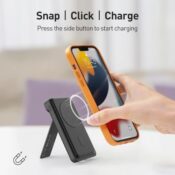 MAG-X 5000mAh Magnetic Wireless Power Bank with Stand $13.19 (Reg. $33)...