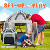 ON-The GO Baby Toddler Pack & Play Playpen with Travel Bag (Gray) $78.71...