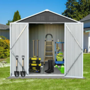 Transform your backyard into a well-organized haven with this Outdoor Metal...