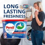 Persil ProClean Discs Original Laundry Detergent, 16-Count as low as $3.53...