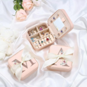 Personalized Initial Jewelry Case $7.99 After Code (Reg. $20)