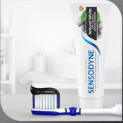 Sensodyne Natural White with Coconut Derived Charcoal Toothpaste, 3-Pack...