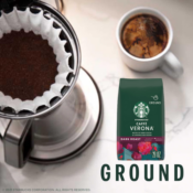 Starbucks Caffè Verona Dark Roast Ground Coffee, 28 Oz as low as $9 Shipped...