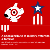 Target Circle Military Appreciation: Get 10% Off Two Qualifying Storewide...